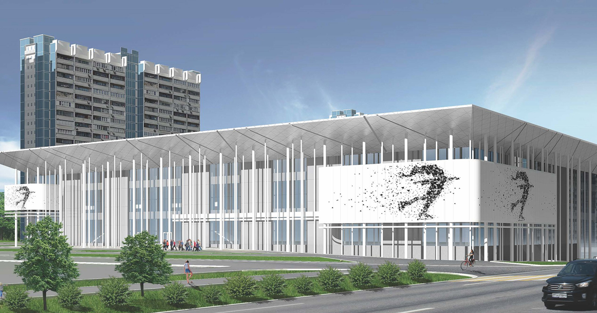 Ледовый дворец в Ясенево готов на 60%