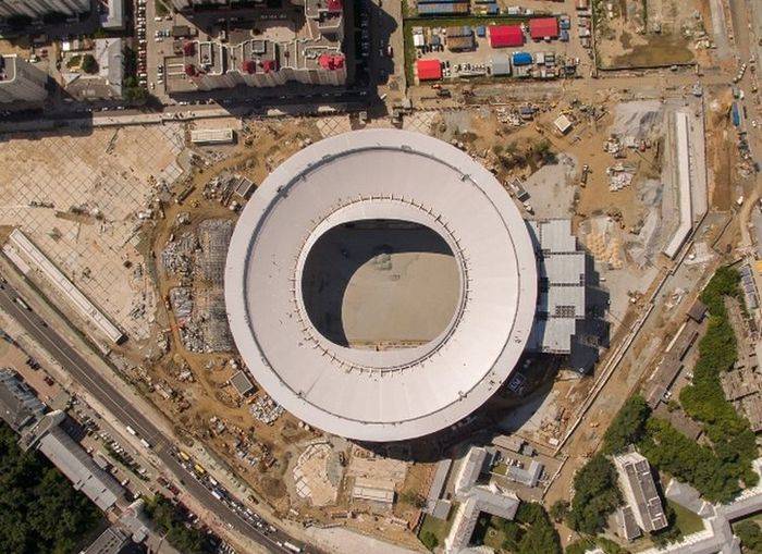 На «Екатеринбург Арене» полностью готова крыша