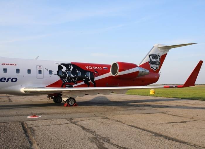 Фирменный самолет для клуба высшей лиги