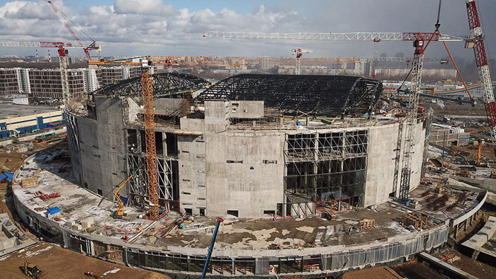 Несмотря на перенос хоккейного ЧМ-2023 из России, строительство «СКА Арены» будет завершено по графику