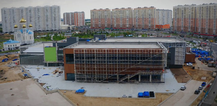 Спорткомплекс в Некрасовке готов почти на 80%