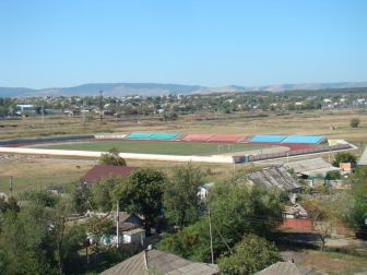 Спортивное ядро с трибуной на 3000 мест в парке, с.Курсавка