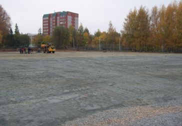 Футбольное поле стадиона «Торпедо»