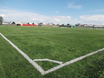 Футбольное поле ДЮСШ «Авырга»,пос.Каа-Хем